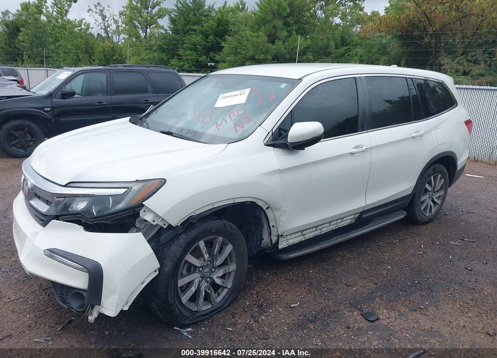 2019 HONDA PILOT EX VIN: 5FNYF5H3XKB006096