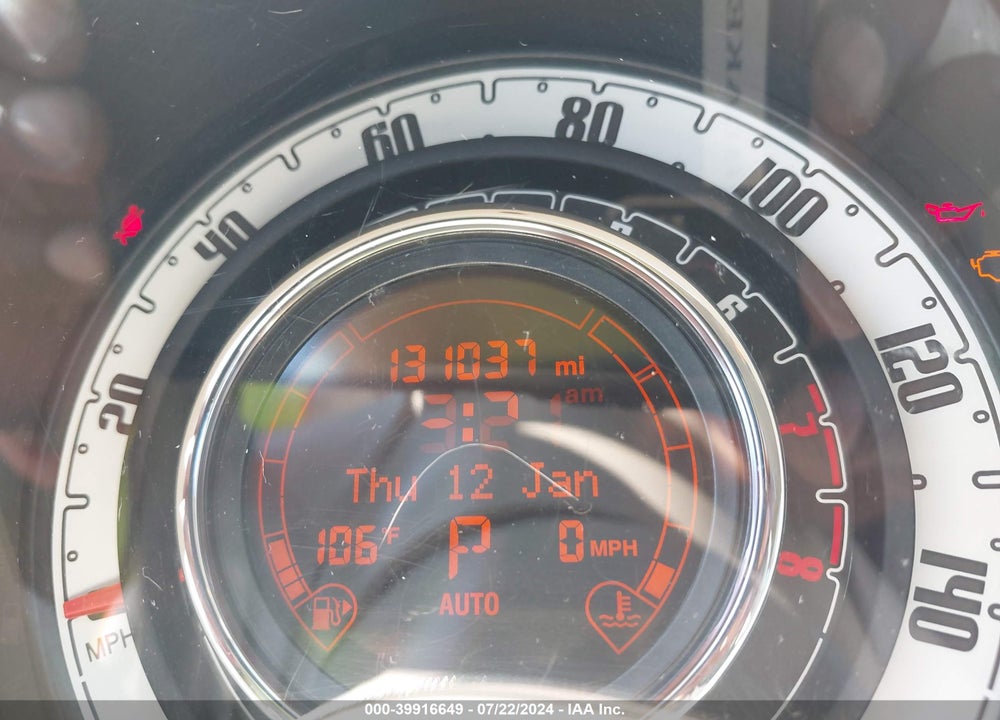 2013 FIAT 500 VIN: 3C3CFFAR4DT544431