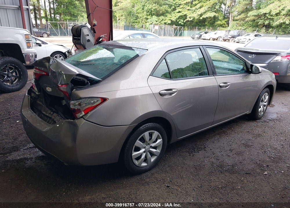 2015 TOYOTA COROLLA LE VIN: 2T1BURHE0FC318121