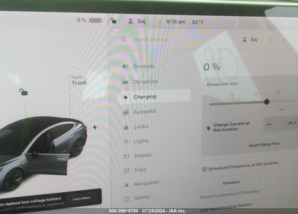 2020 TESLA MODEL 3 PERFORMANCE DUAL MOTOR ALL-WHEEL DRIVE VIN: 5YJ3E1EC0LF586325