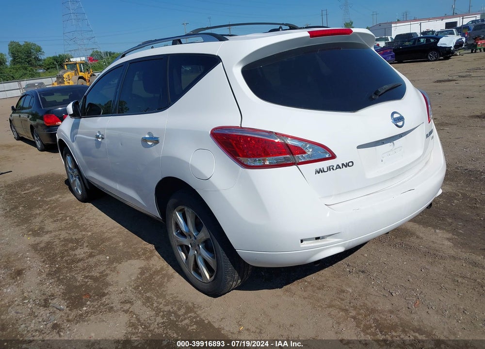 2013 NISSAN MURANO LE VIN: JN8AZ1MW3DW310388