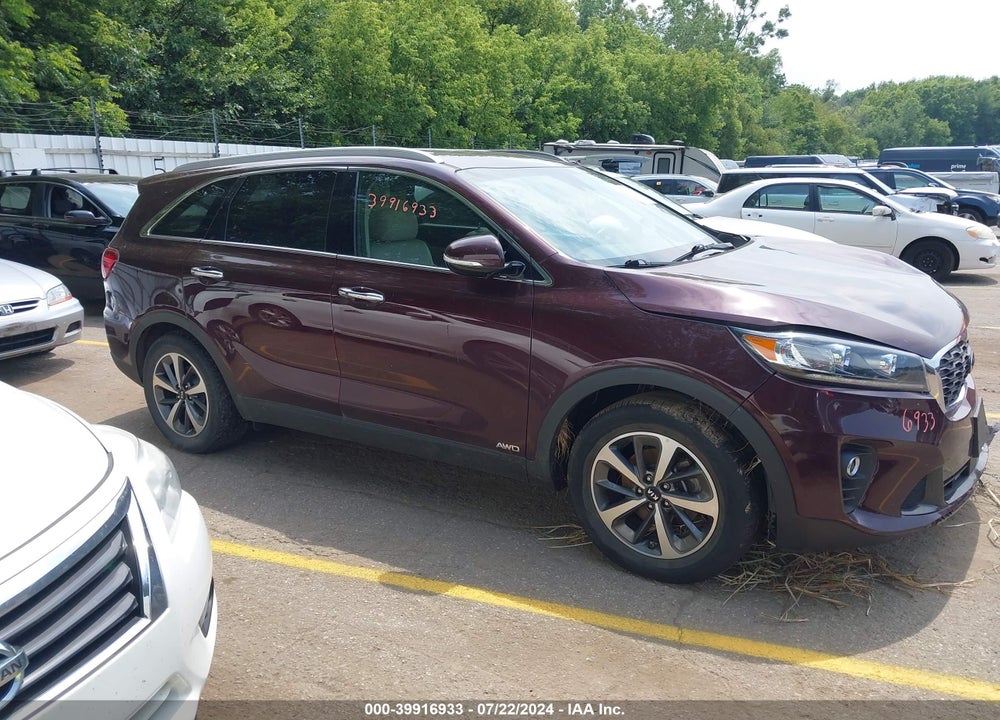 2019 KIA SORENTO 3.3L EX VIN: 5XYPHDA51KG524442