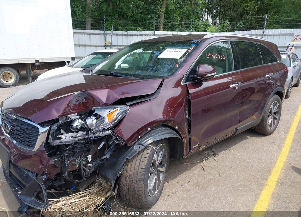 2019 KIA SORENTO 3.3L EX VIN: 5XYPHDA51KG524442