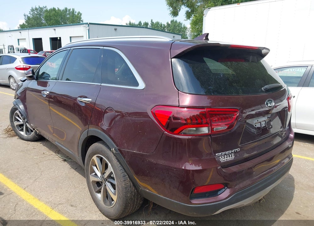 2019 KIA SORENTO 3.3L EX VIN: 5XYPHDA51KG524442