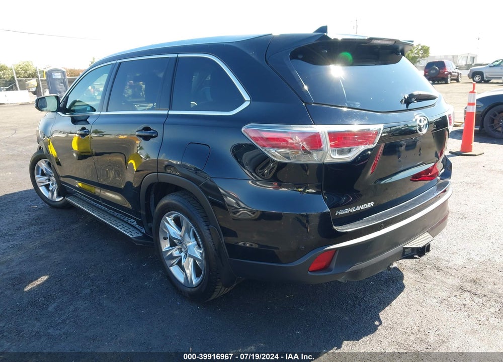 2014 TOYOTA HIGHLANDER LIMITED PLATINUM V6 VIN: 5TDYKRFH2ES034699