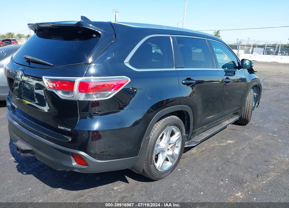 2014 TOYOTA HIGHLANDER LIMITED PLATINUM V6 VIN: 5TDYKRFH2ES034699