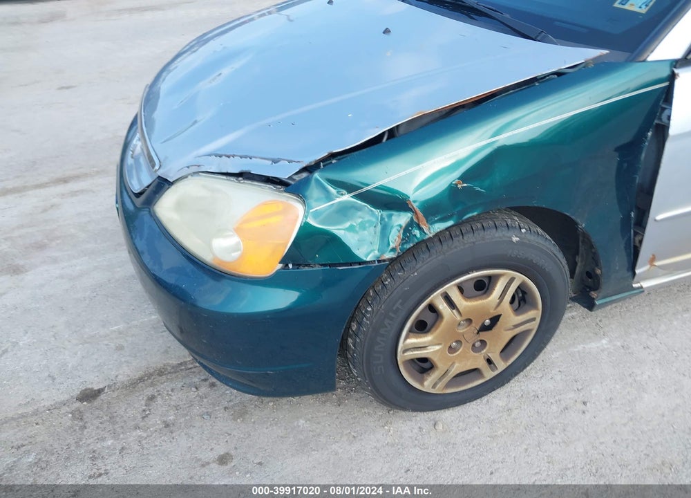 2002 HONDA CIVIC LX VIN: 2HGES16502H521891