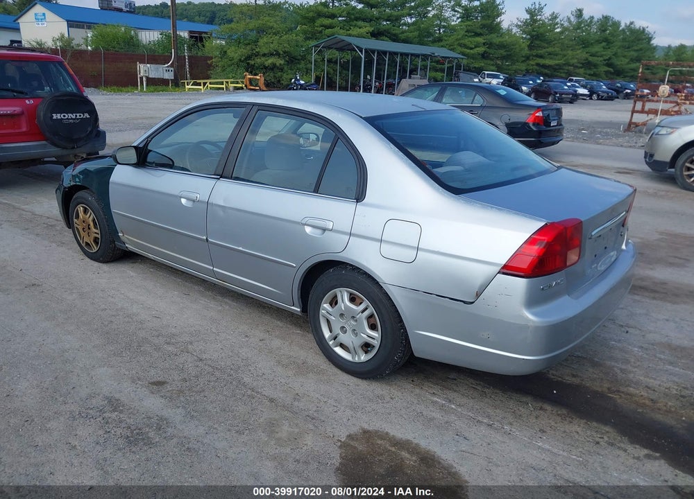 2002 HONDA CIVIC LX VIN: 2HGES16502H521891