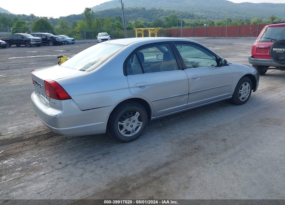 2002 HONDA CIVIC LX VIN: 2HGES16502H521891