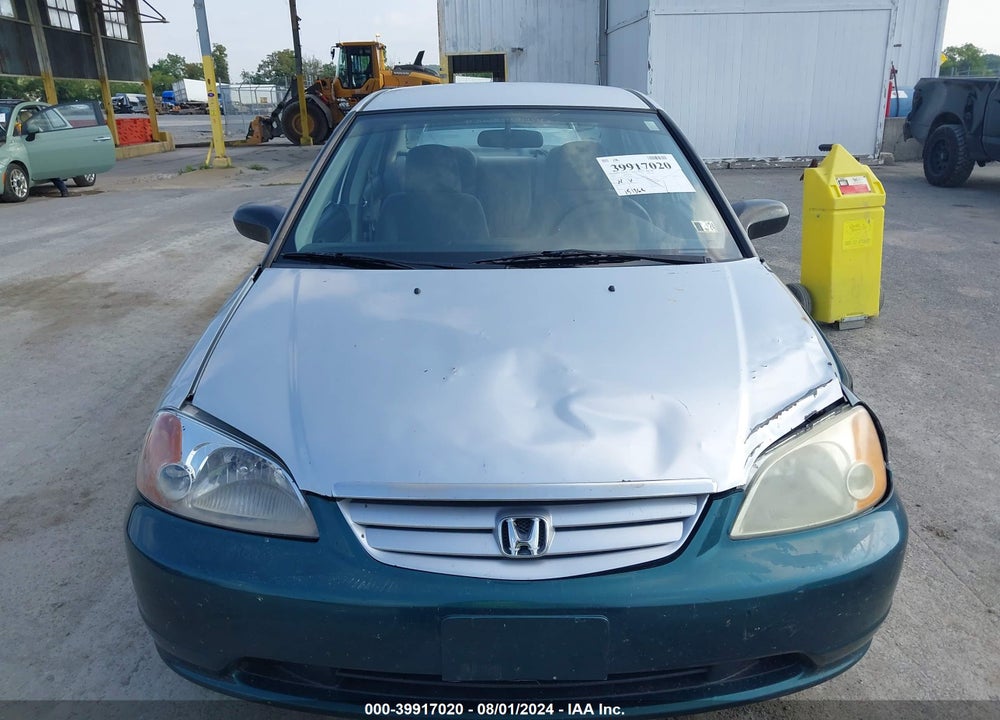2002 HONDA CIVIC LX VIN: 2HGES16502H521891