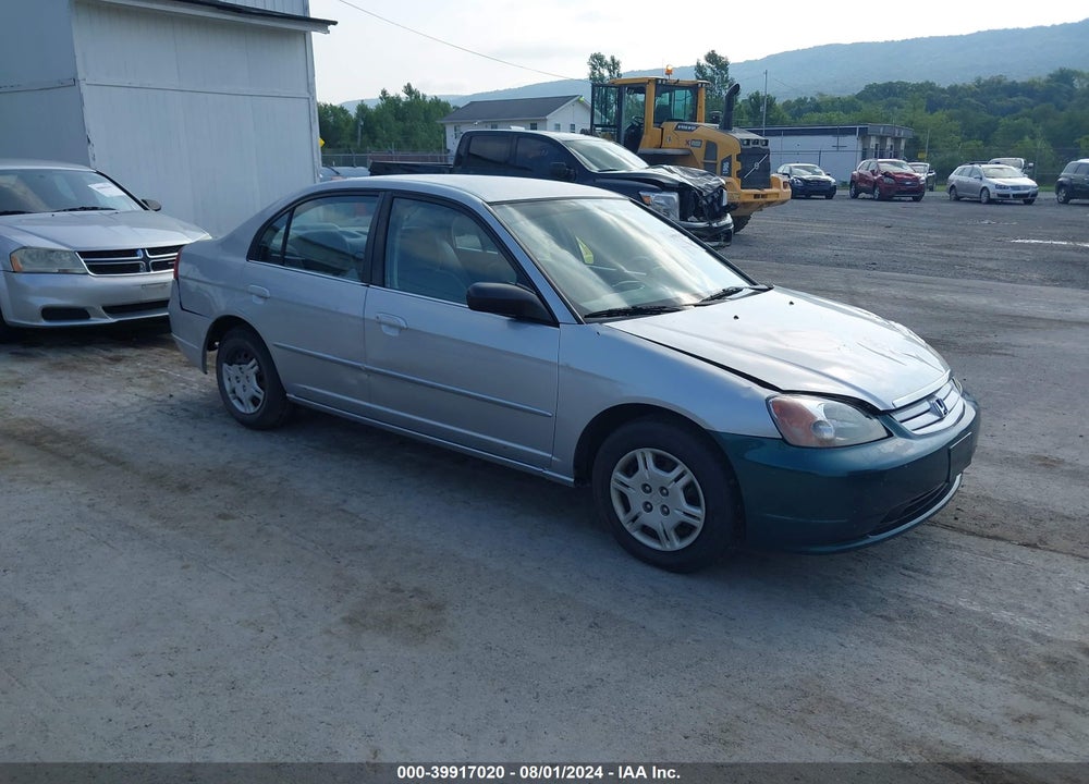 2002 HONDA CIVIC LX VIN: 2HGES16502H521891