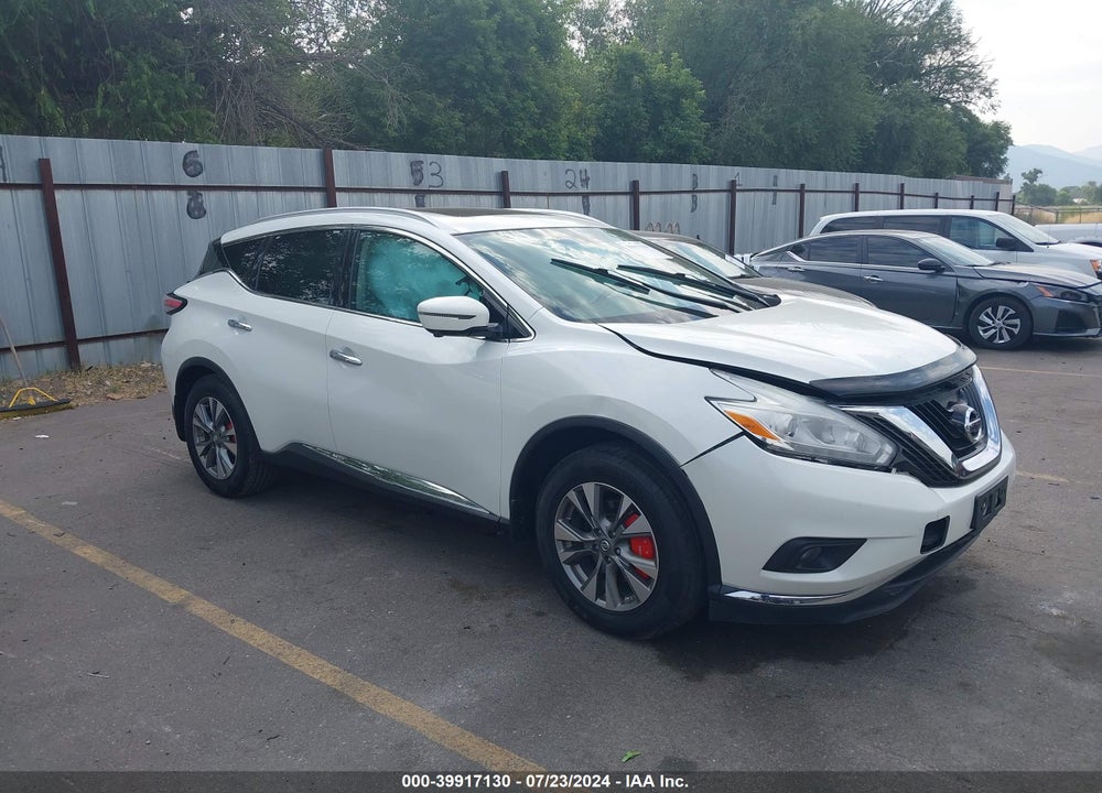 2016 NISSAN MURANO PLATINUM/S/SL/SV VIN: 5N1AZ2MH2GN137486