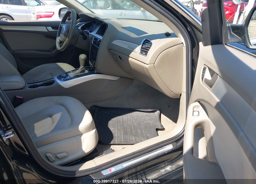 2012 AUDI A4 2.0T PREMIUM VIN: WAUFFAFL2CA116442