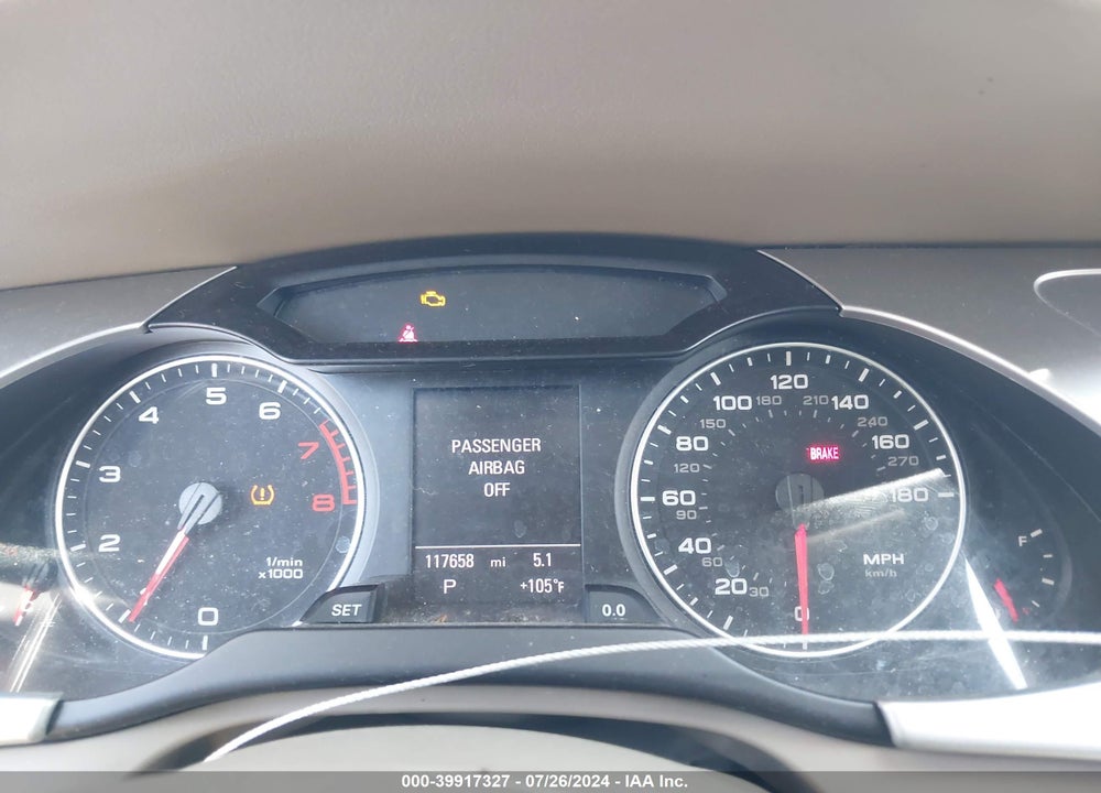2012 AUDI A4 2.0T PREMIUM VIN: WAUFFAFL2CA116442