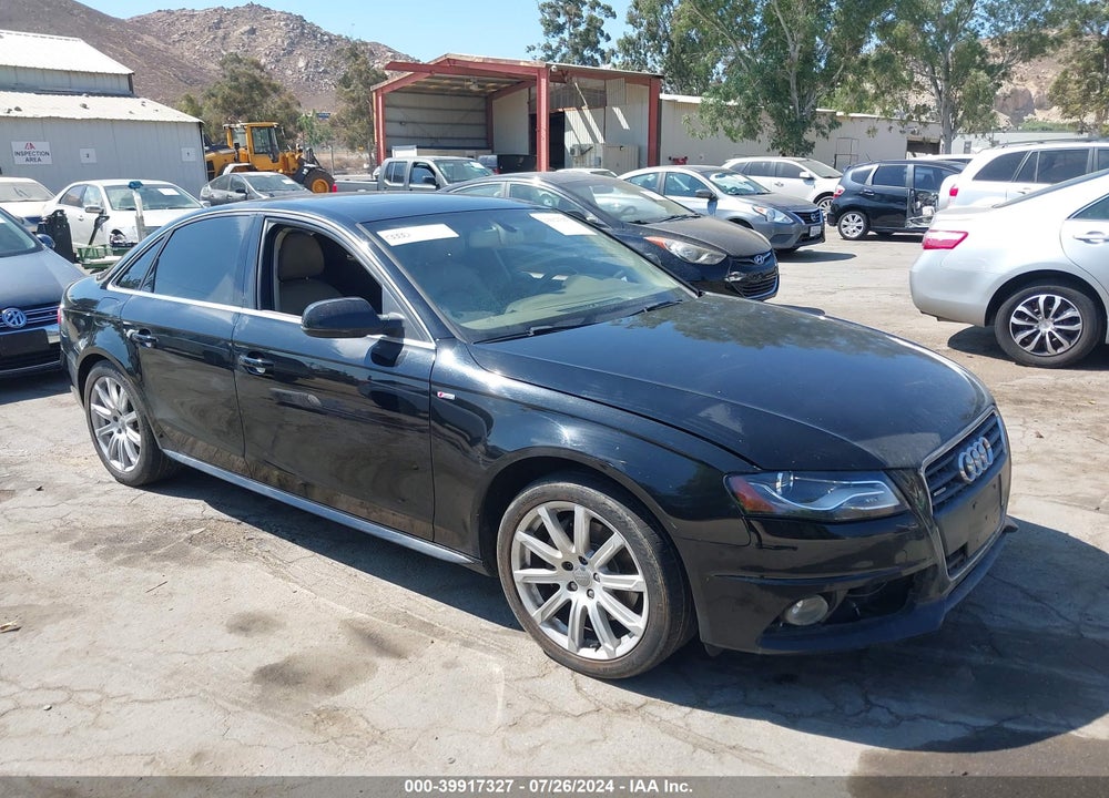 2012 AUDI A4 2.0T PREMIUM VIN: WAUFFAFL2CA116442