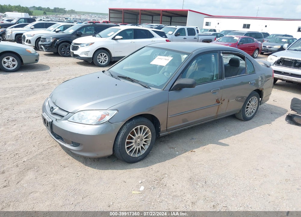 2005 HONDA CIVIC LX VIN: 2HGES16575H587889