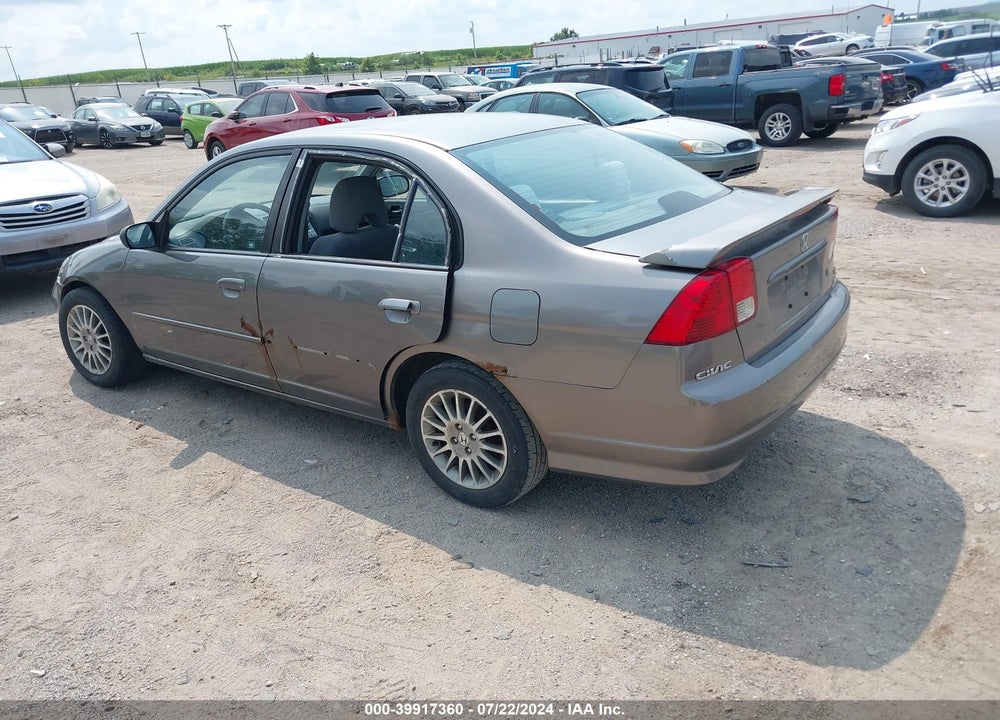 2005 HONDA CIVIC LX VIN: 2HGES16575H587889