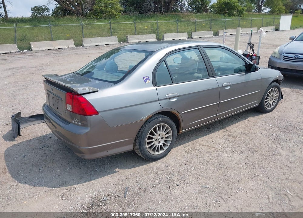 2005 HONDA CIVIC LX VIN: 2HGES16575H587889