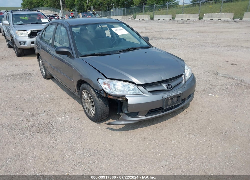 2005 HONDA CIVIC LX VIN: 2HGES16575H587889