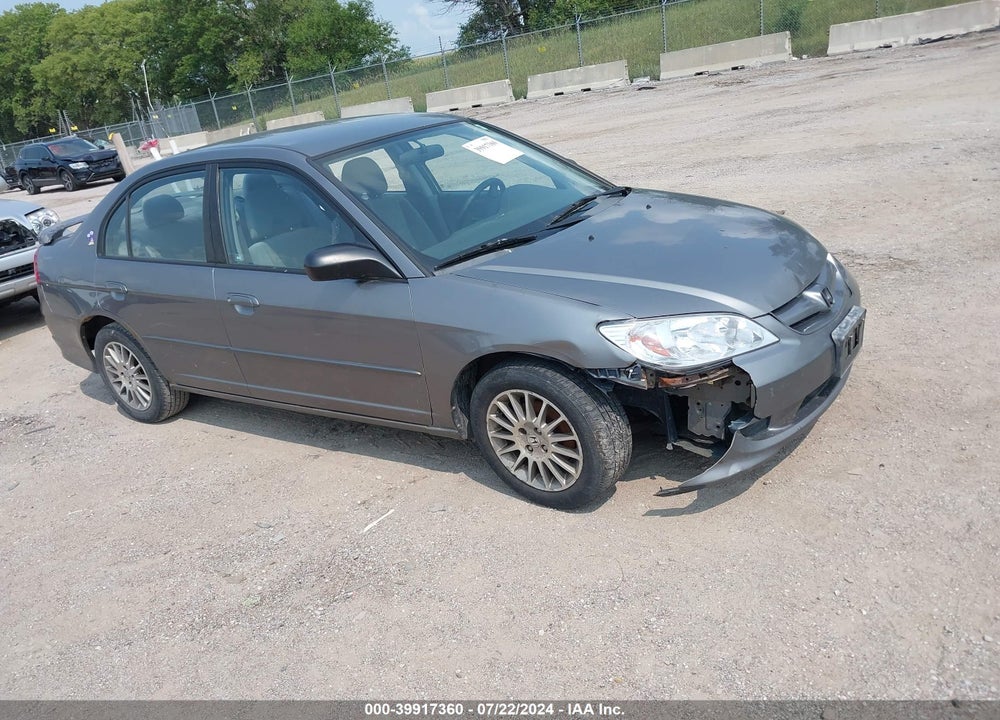2005 HONDA CIVIC LX VIN: 2HGES16575H587889