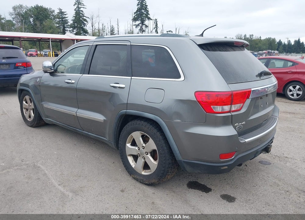 2011 JEEP GRAND CHEROKEE OVERLAND VIN: 1J4RR6GT9BC726497