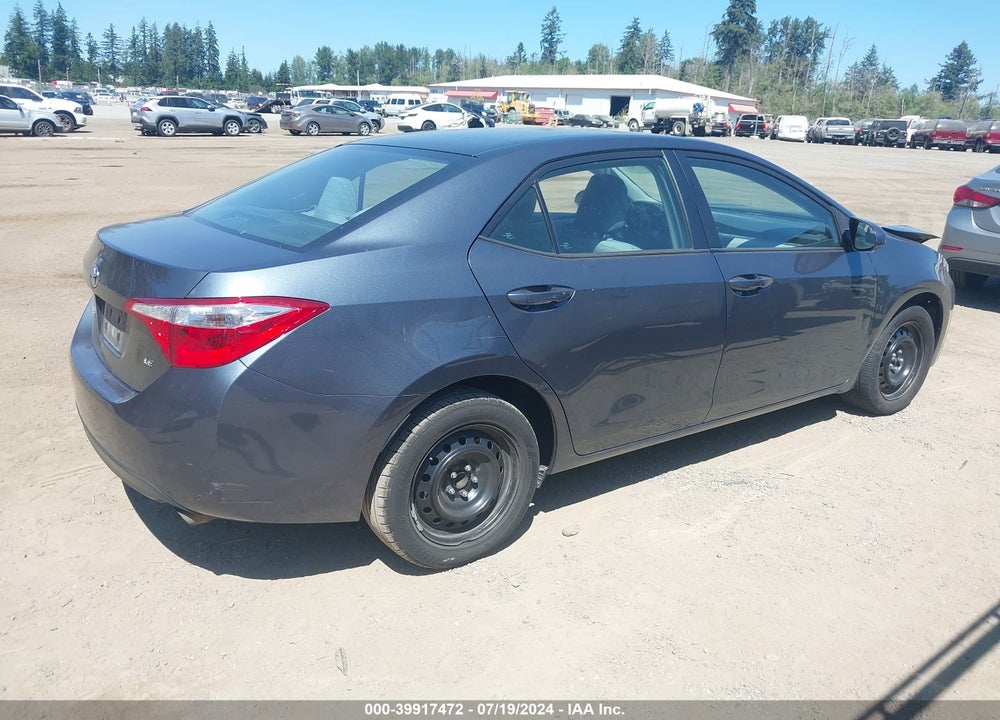 2016 TOYOTA COROLLA LE VIN: 2T1BURHE8GC593558