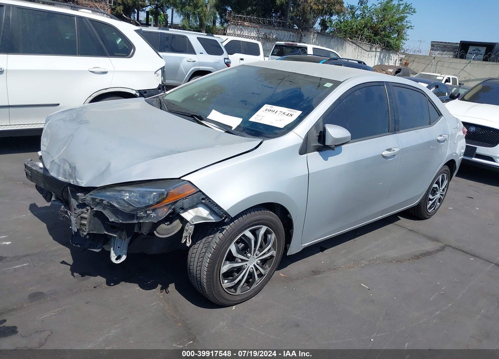 2018 TOYOTA COROLLA LE VIN: 2T1BURHE1JC113206