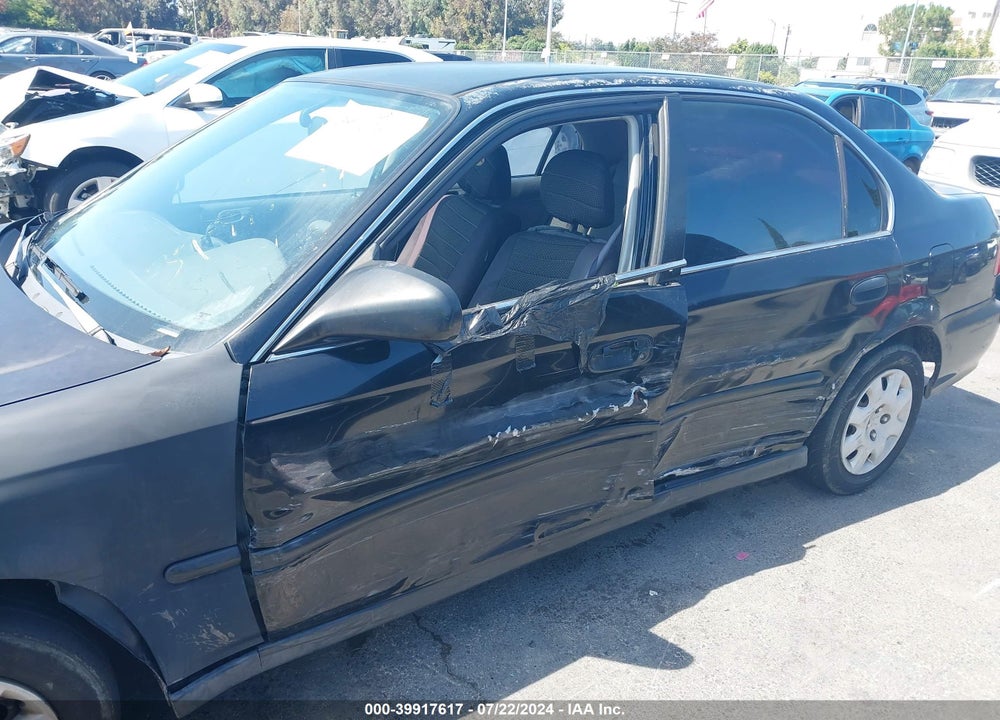 2000 HONDA CIVIC LX VIN: 2HGEJ6670YH599551
