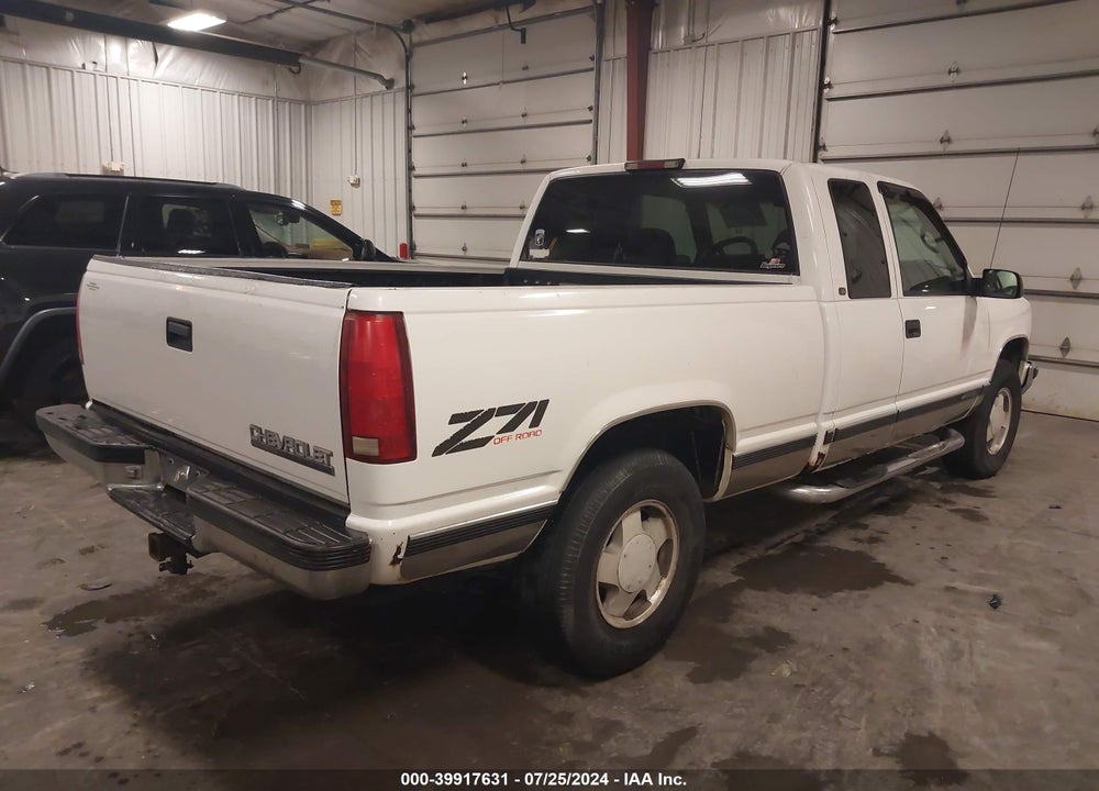 1998 CHEVROLET K1500 FLEETSIDE VIN: 2GCEK19R1W1170579