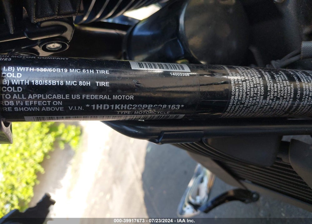 2023 HARLEY-DAVIDSON FLTRX VIN: 1HD1KHC20PB628163