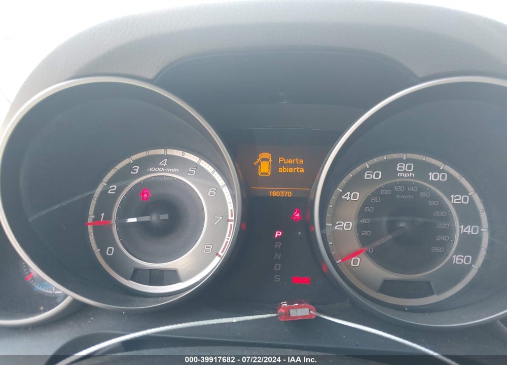 2012 ACURA MDX VIN: 2HNYD2H2XCH534707
