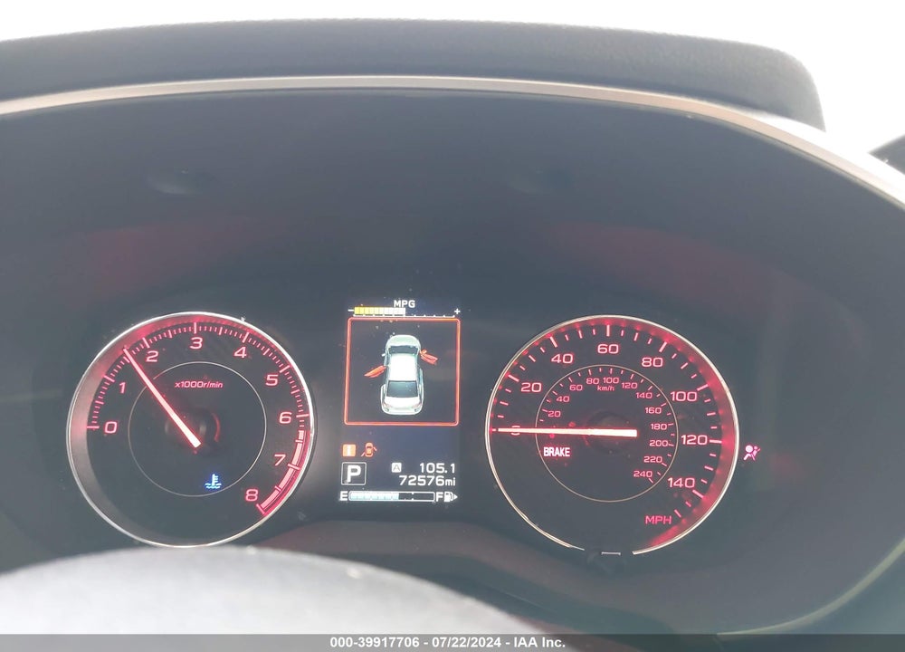 2019 SUBARU IMPREZA 2.0I SPORT VIN: 4S3GTAJ6XK3744415