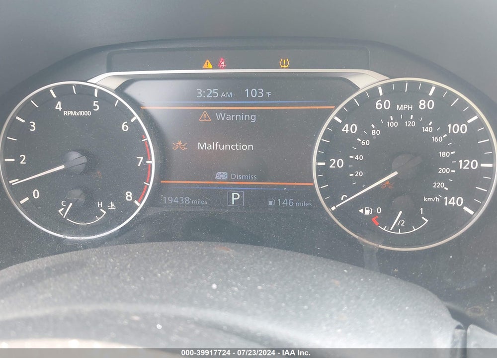 2024 NISSAN ALTIMA SV FWD VIN: 1N4BL4DV9RN354327