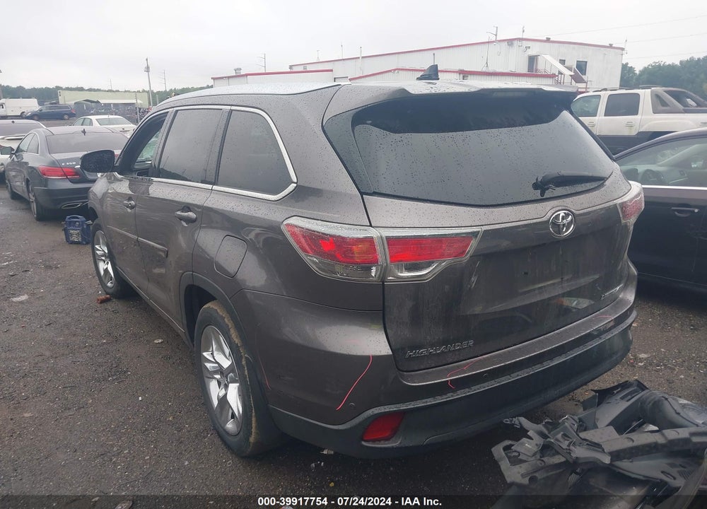 2014 TOYOTA HIGHLANDER LIMITED V6 VIN: 5TDDKRFH9ES052759