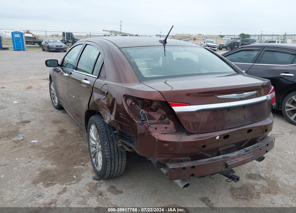 2012 CHRYSLER 200 LIMITED VIN: 1C3CCBCG2CN270853