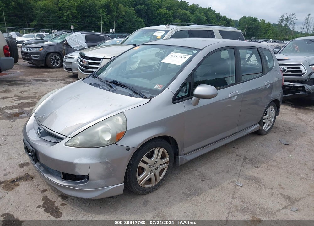 2008 HONDA FIT SPORT VIN: JHMGD38688S009282
