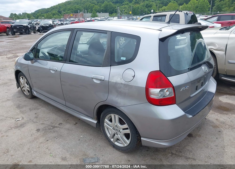 2008 HONDA FIT SPORT VIN: JHMGD38688S009282