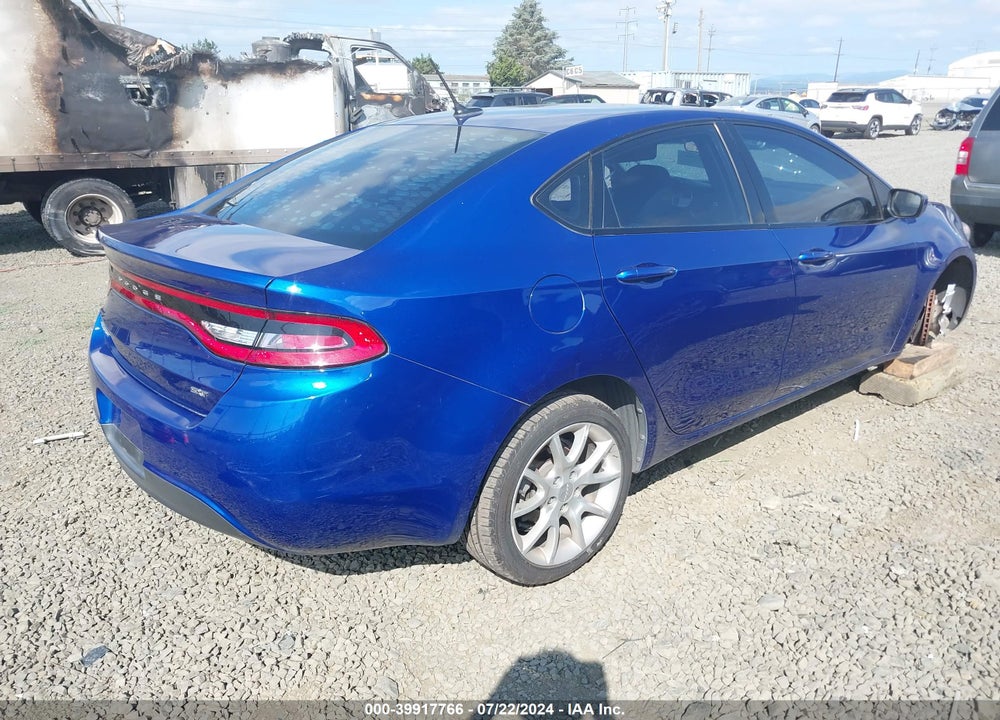 2013 DODGE DART SXT VIN: 1C3CDFBA8DD231645
