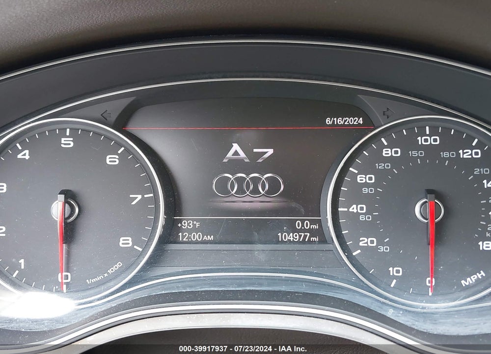 2012 AUDI A7 PREMIUM VIN: WAUSGAFC3CN027547