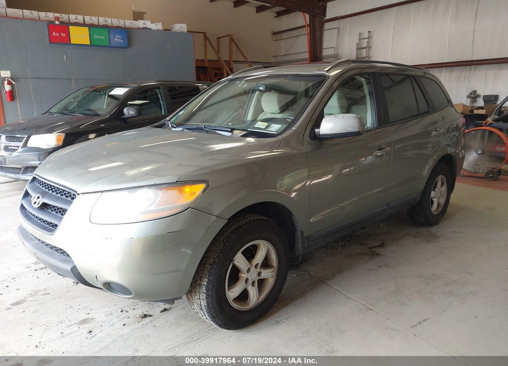 2008 HYUNDAI SANTA FE GLS VIN: 5NMSG13D18H189441