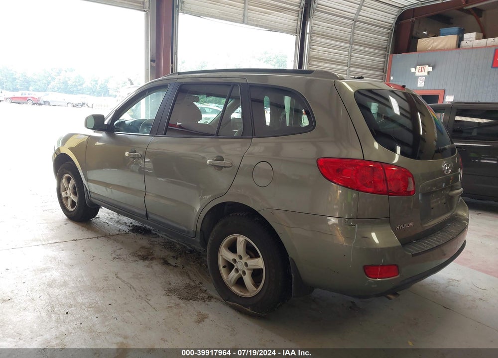 2008 HYUNDAI SANTA FE GLS VIN: 5NMSG13D18H189441