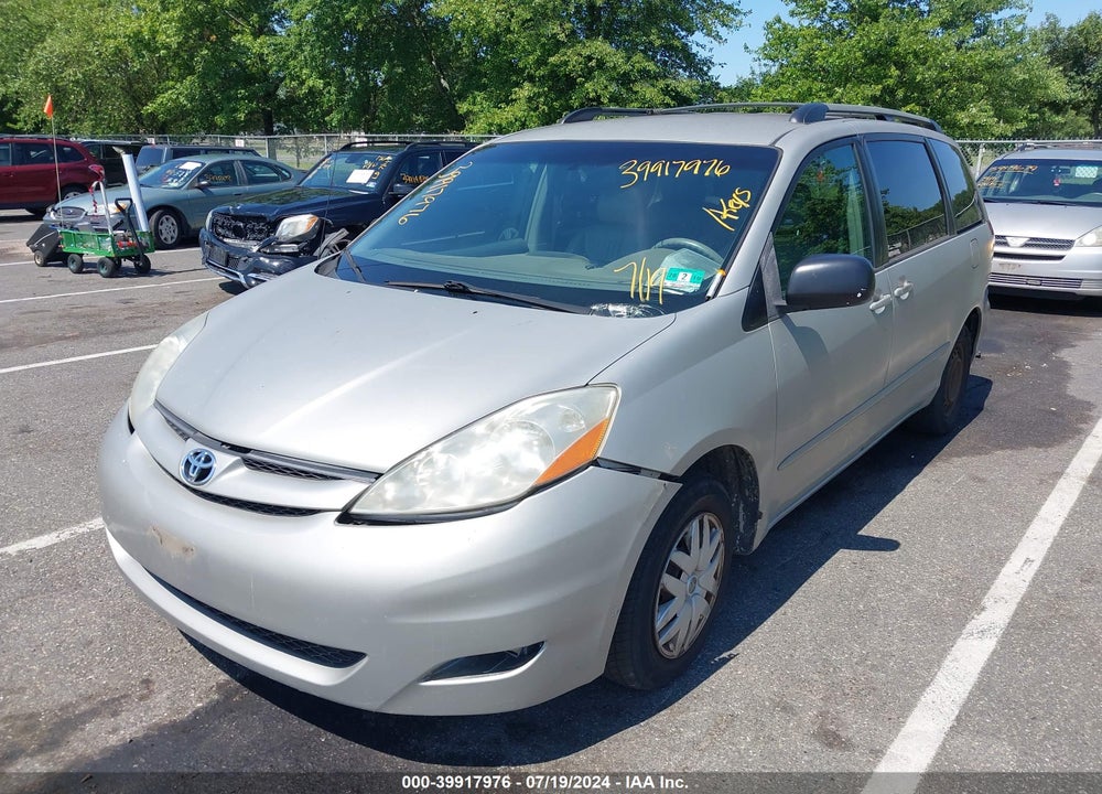2007 TOYOTA SIENNA LE VIN: 5TDZK23C77S092492