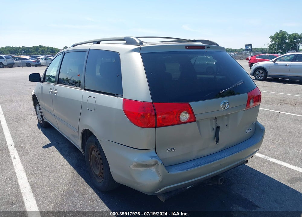 2007 TOYOTA SIENNA LE VIN: 5TDZK23C77S092492