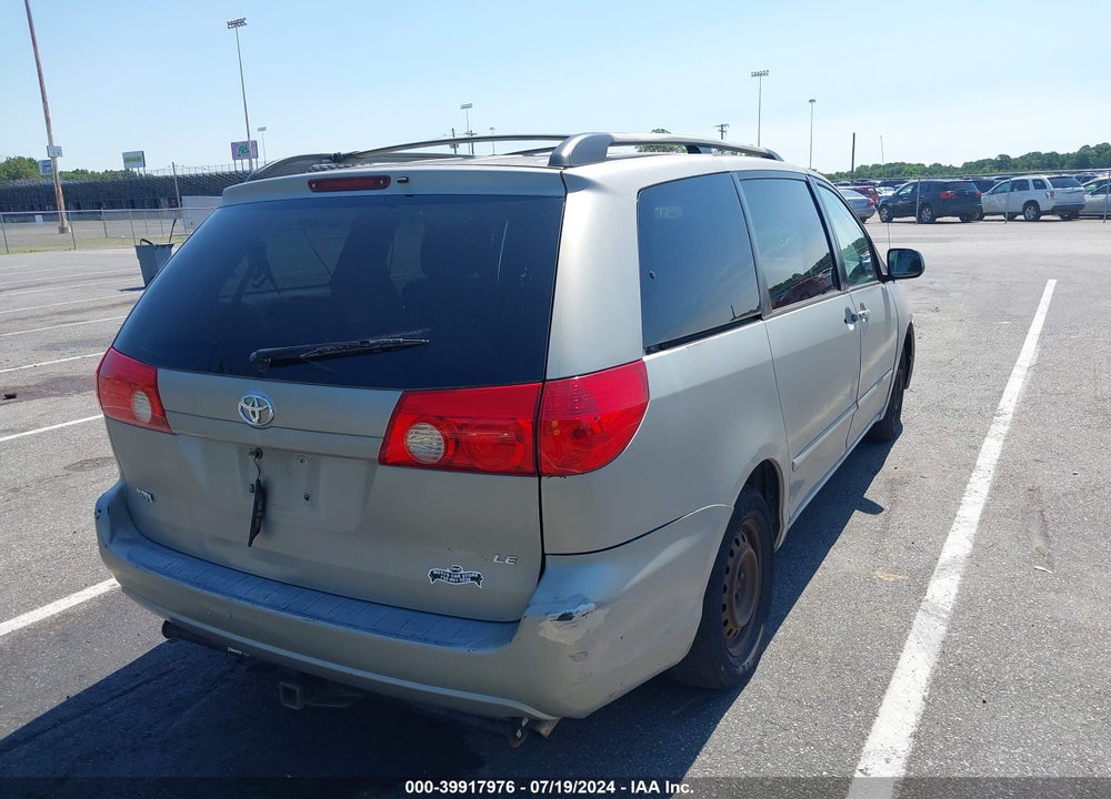 2007 TOYOTA SIENNA LE VIN: 5TDZK23C77S092492