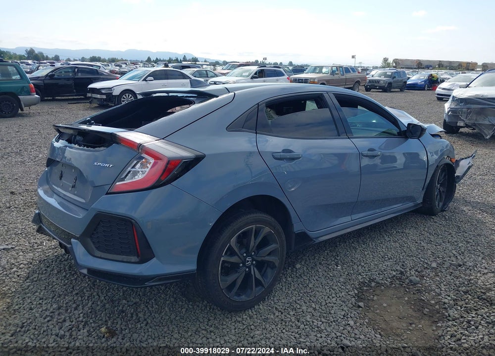 2019 HONDA CIVIC SPORT VIN: SHHFK7H47KU407871