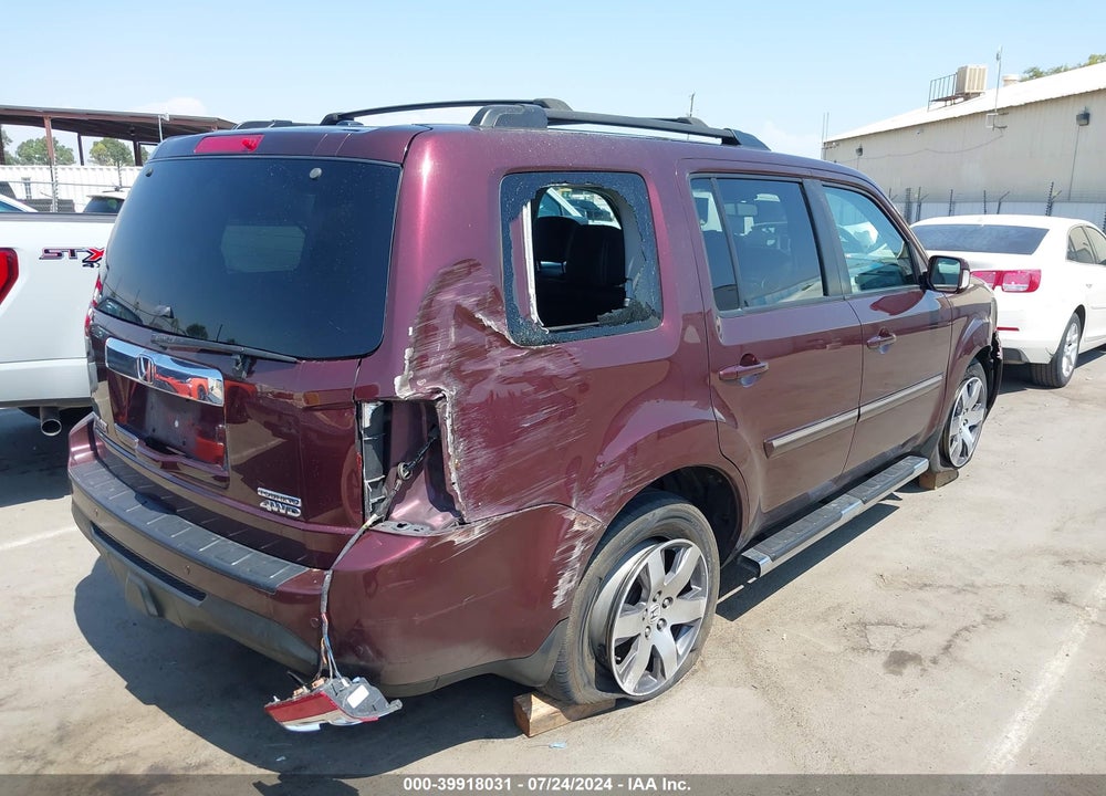 2015 HONDA PILOT TOURING VIN: 5FNYF4H90FB066408