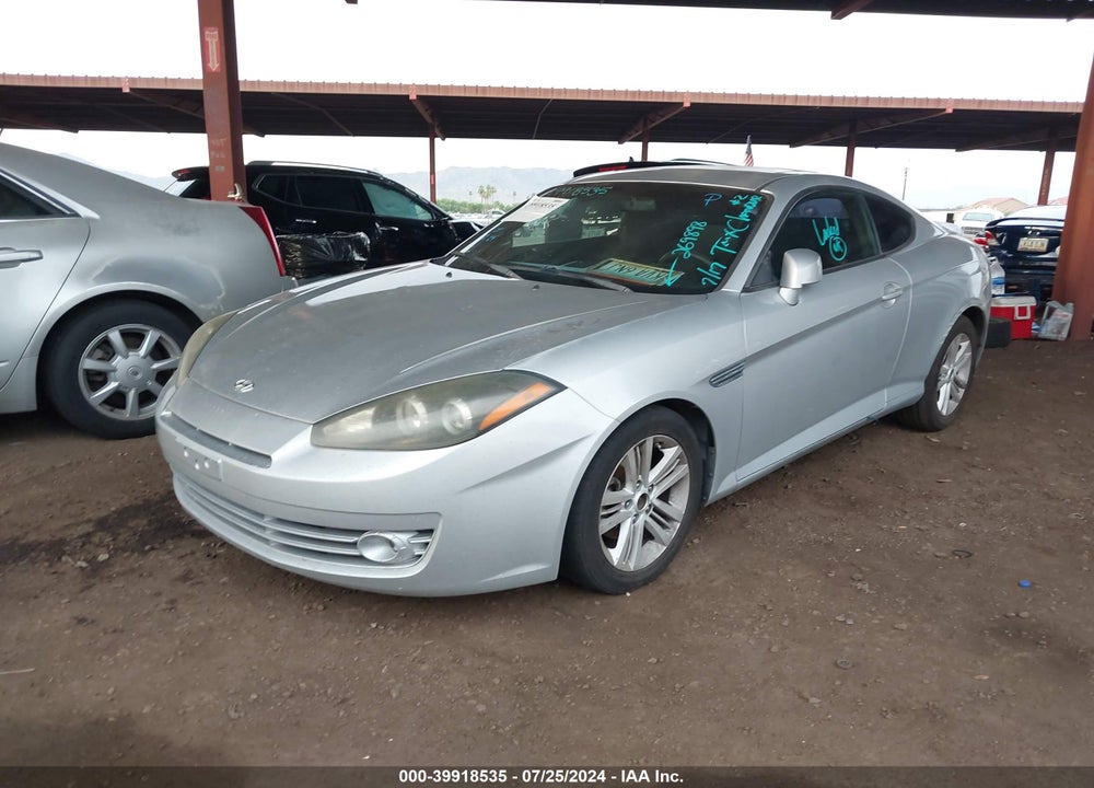 2008 HYUNDAI TIBURON GS VIN: KMHHM66D88U269898