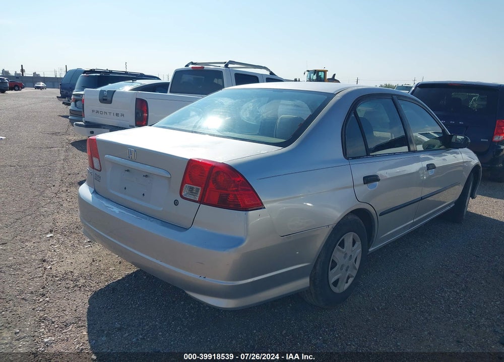 2004 HONDA CIVIC VP VIN: 2HGES16454H608566