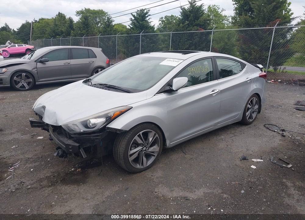 2014 HYUNDAI ELANTRA LIMITED VIN: 5NPDH4AE3EH494375