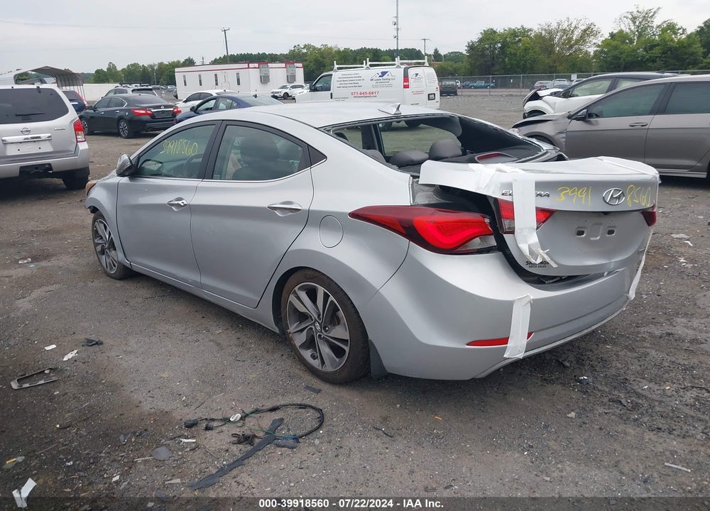 2014 HYUNDAI ELANTRA LIMITED VIN: 5NPDH4AE3EH494375